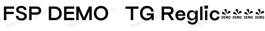 FSP DEMO   TG Reglic字体转换